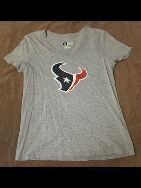 NFL Women's Grey Houston Texans V-Neck Tee
